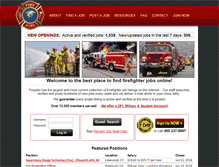 Tablet Screenshot of firejobs.com